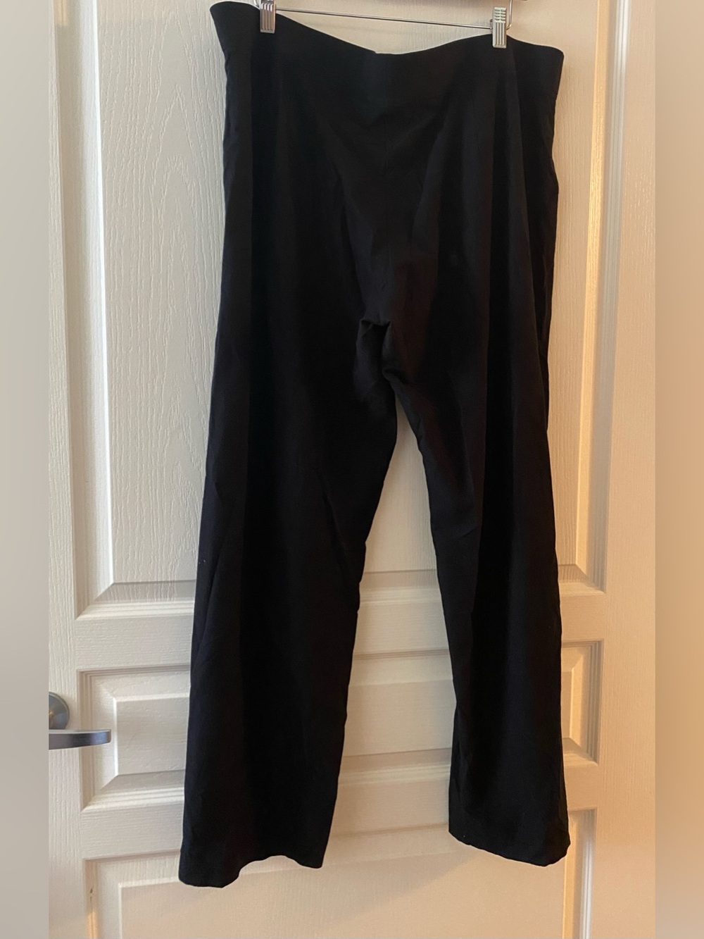 EILEEN FISHER Washable Crepe Pull-On Pants in Black - XL - Picture 4 of 10